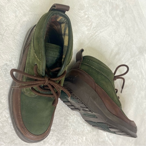 Cole Haan Sporting Two Tone Suede & Leather Laced Hiking Boots Waterproof 6 1/2 - Picture 3 of 11